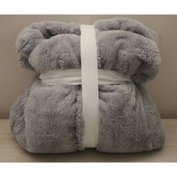 Pottery Barn Women's Sz Small Gray Fireside Hooded Robe - Picture 2 of 5